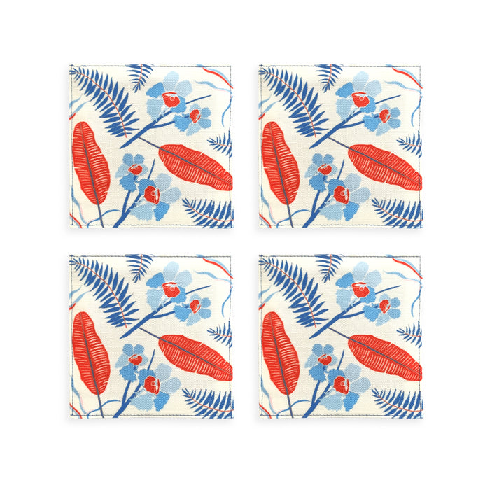 ‘SINGAPORE ORCHID GARDEN’ Fabric Coasters