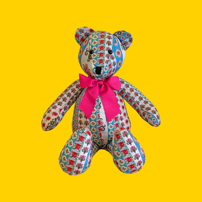 ‘PERANAKAN FLORAL TILE’ TEDDY BEAR